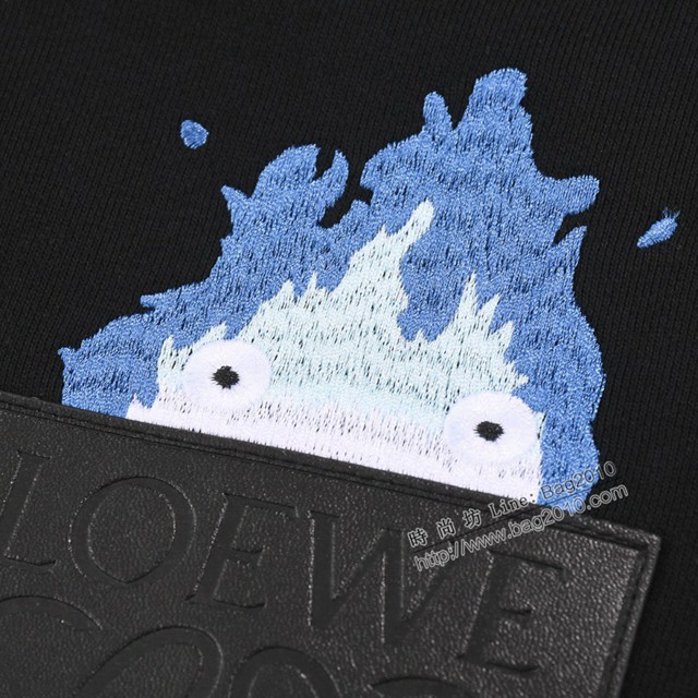 Loewe專櫃羅意威2023FW新款刺繡連帽衛衣 男女同款 tzy3002